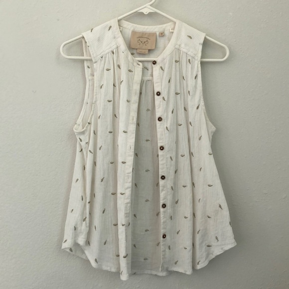 Anthropologie button down tank - Picture 2 of 4